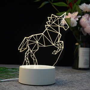 3D LED Table Night Light Lamp