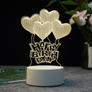 3D LED Table Night Light Lamp